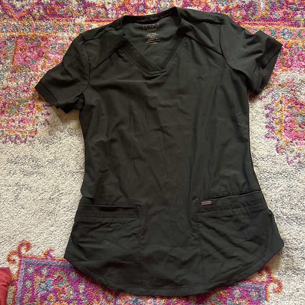 Cherokee Form V-Neck Scrub Top Size XS